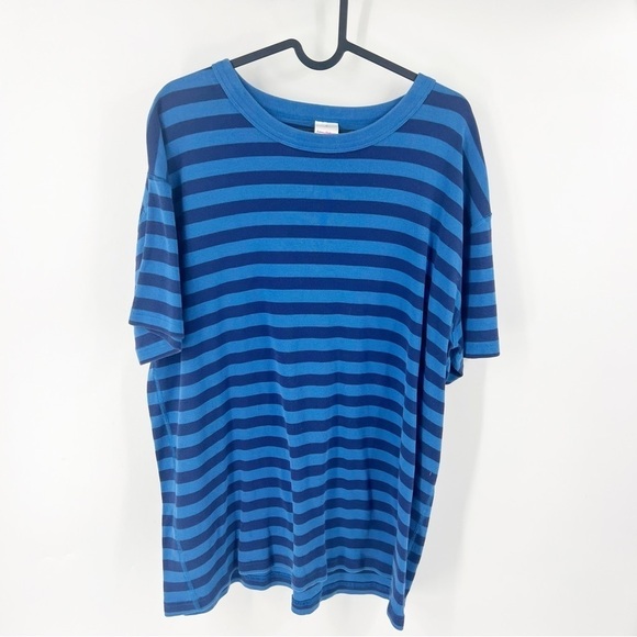 Hanna Andersson Other - ✅ HANNA ANDERSSON NAVY AND BLUE STRIPED SHORT SLEEVE T-SHIRT ADULT X-LARGE